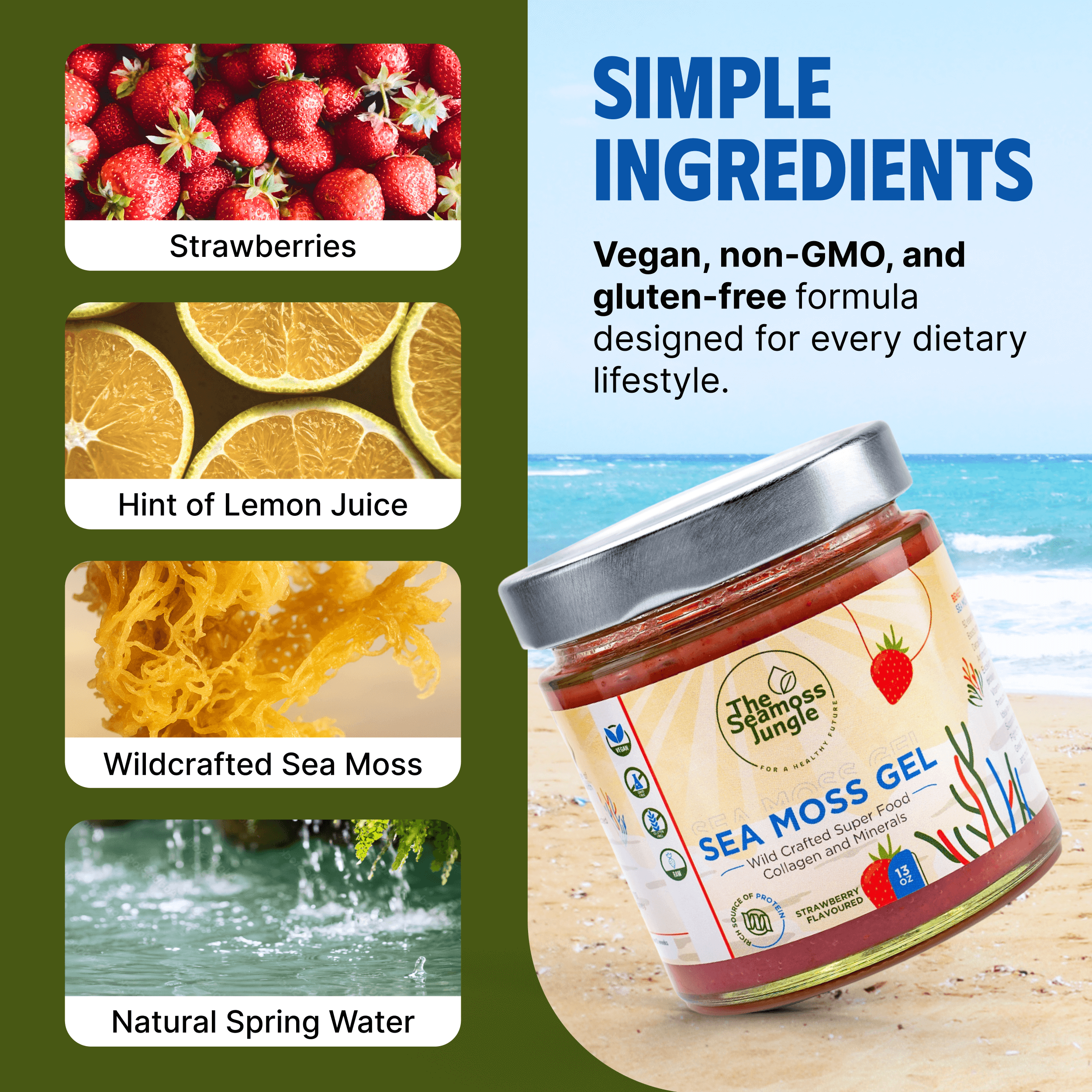 Sea Moss Gel - Strawberry