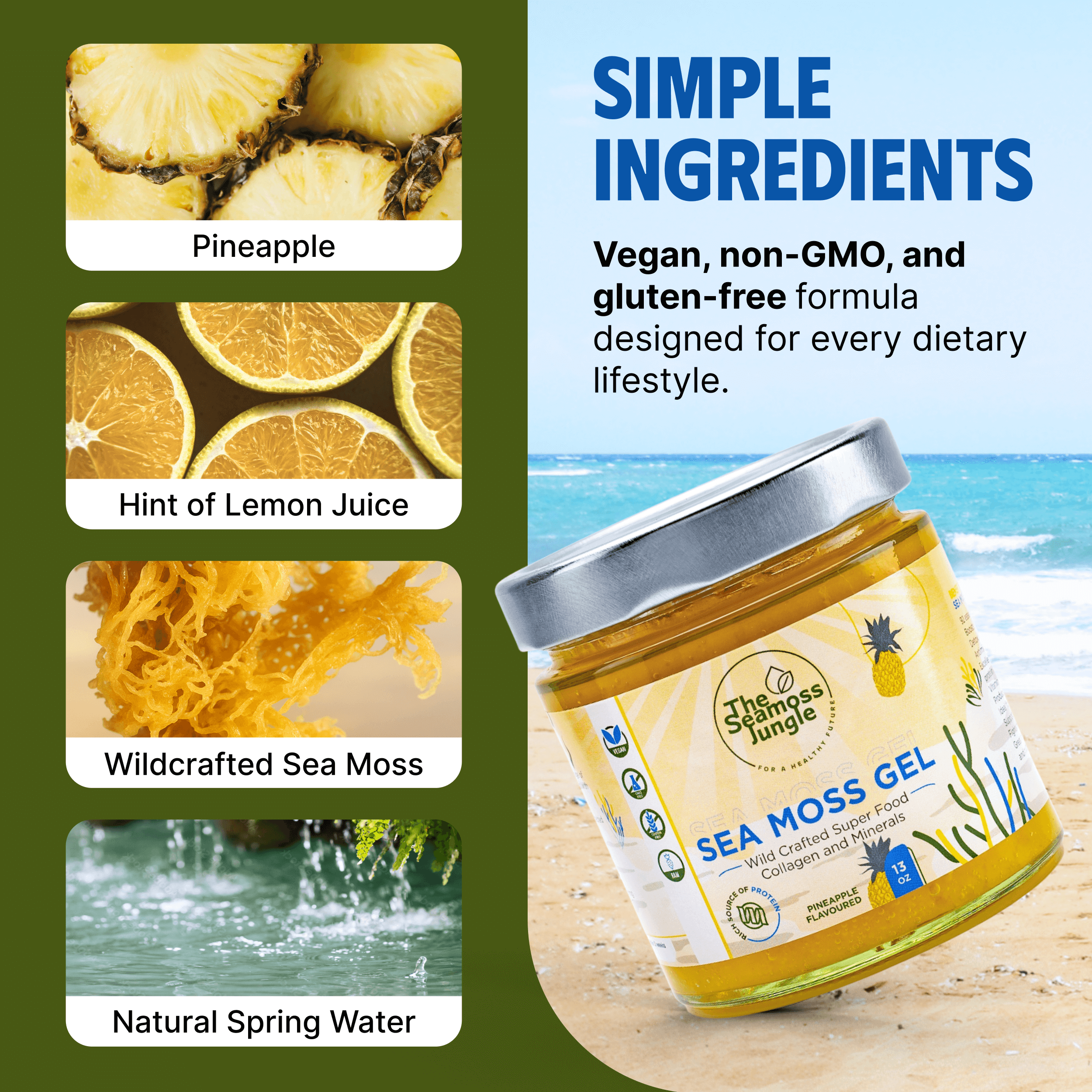 Sea Moss Gel - Pineapple